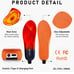Heated Insoles 3300mAh with Remote Up to 11 Hours Heating Rechargeable Heated Sh