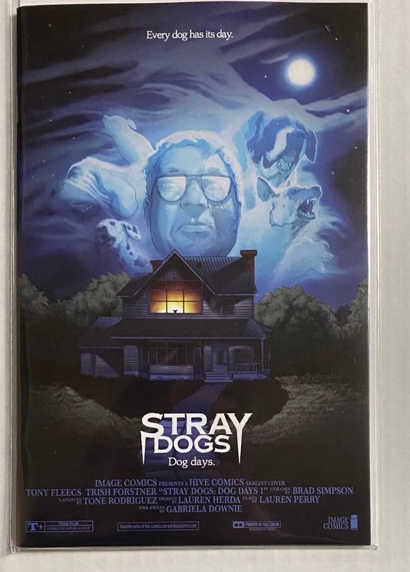STRAY DOGS: DOG DAYS #1 Stan Yak Fright Night Homage Variant Limited to 666 NM