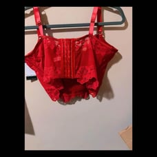 NWT Sofia Vergara Lace Red Corset Bustier