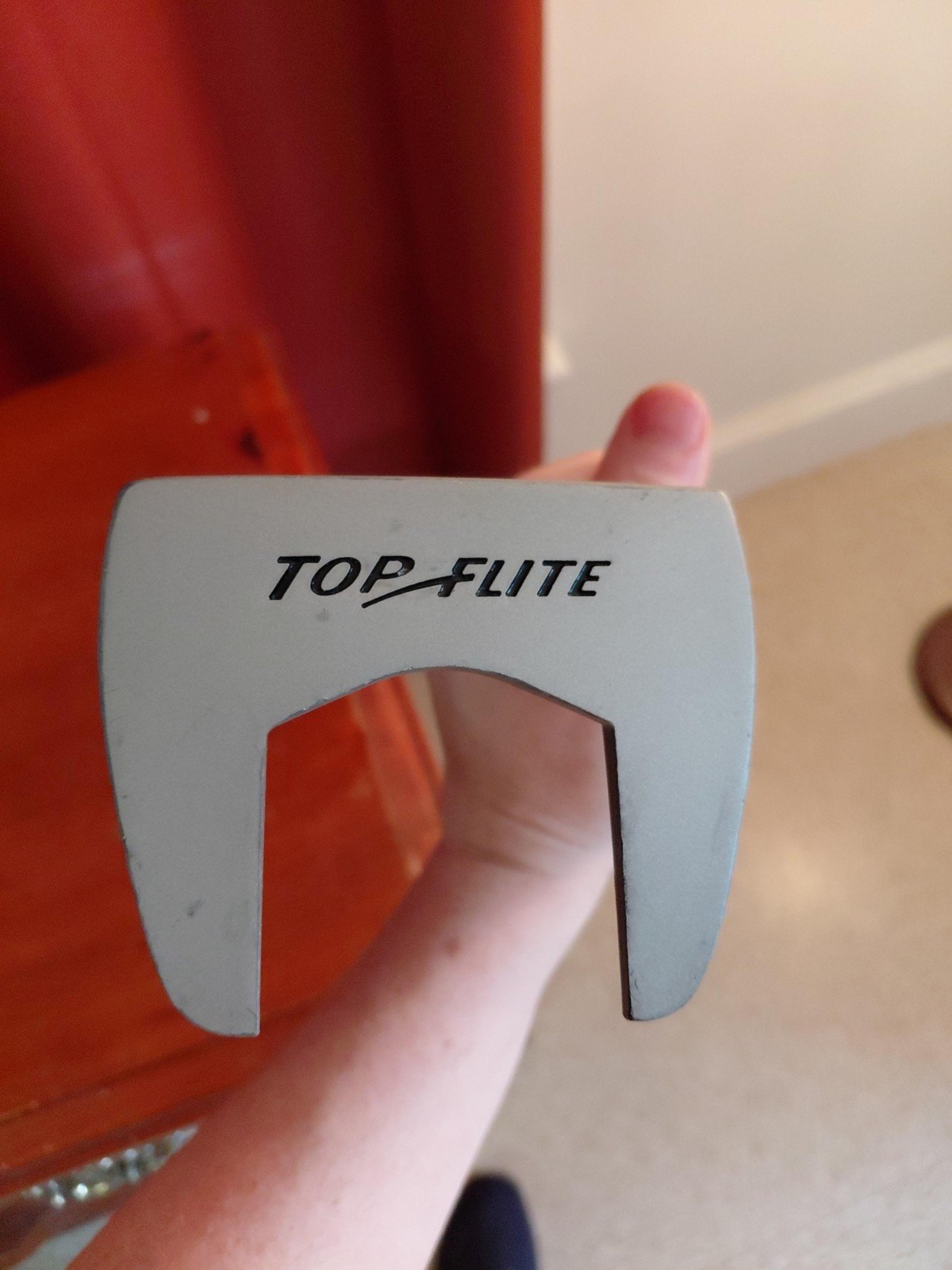 Top Flite Putter Offset Mallet Putter Club Right Handed Stainless 35"