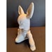 Vintage Royal Haeger Deer Planter White w/Teal Glaze Inside #R1913 Mid Century