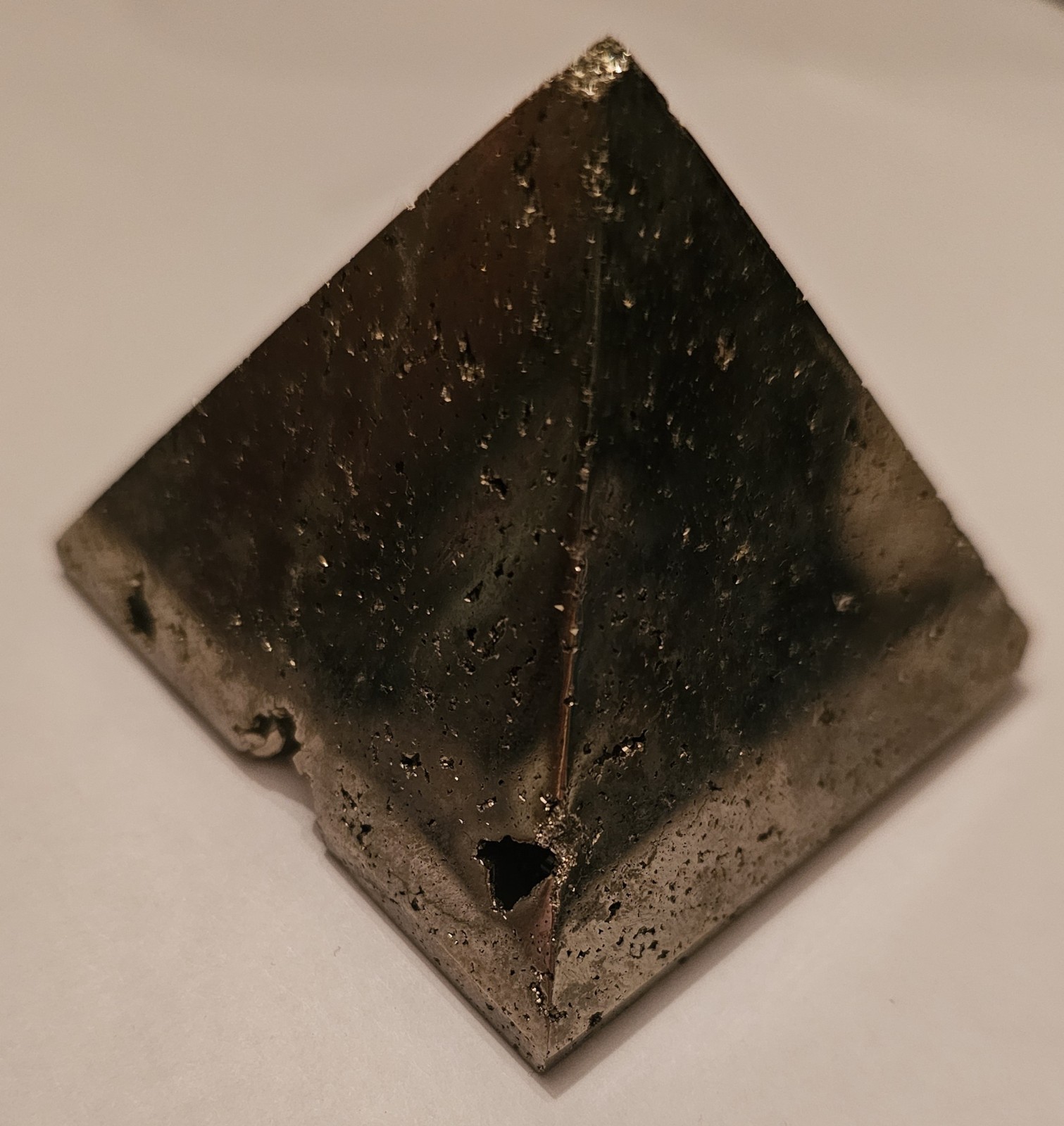 Natural Pyrite Pyramid