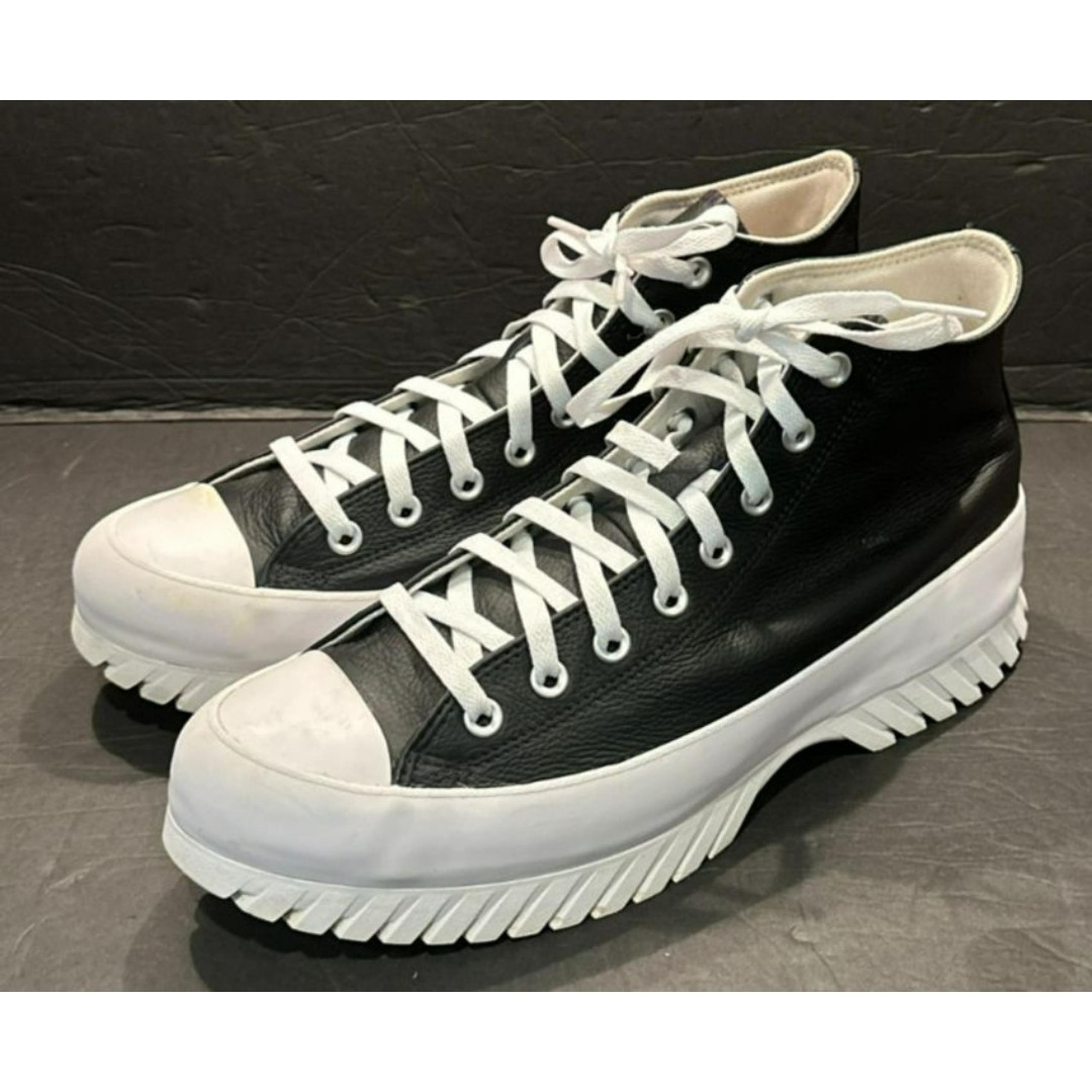 Converse Chuck Taylor All Star Blk & Wht Lugged 2.0 Fashion Sneaker Men's Sz 10