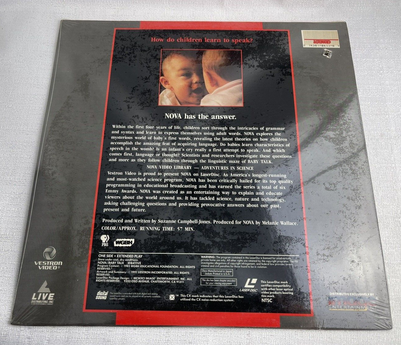 NOVA Baby talk - How do children learn how to speak - RARE LaserDisc