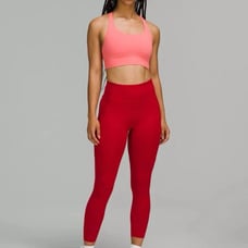 NWT lululemon fast and free HR tight 25 Dark Red Size 4