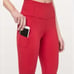 NWT lululemon fast and free HR tight 25 Dark Red Size 4