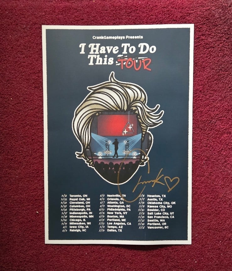 Crankgameplays IHTDTT Signed Poster!