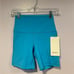 NWT bright blue lululemon align 6 inch shorts
