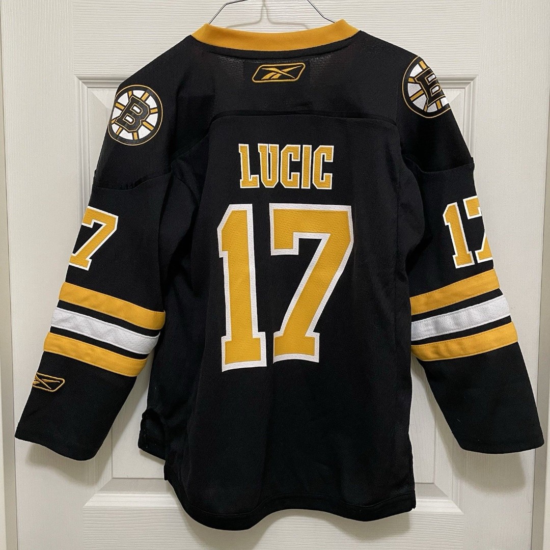Reebok Boston Bruins Milan Lucic Jersey # 17 Youth Small Medium NHL Hockey