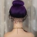 Purple dream freepart 360 h.d pre styled high bun lace front wig