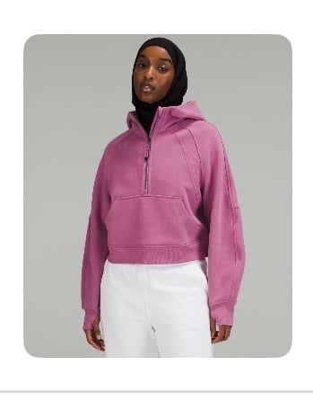 lululemon scuba oversized half zip hoodie