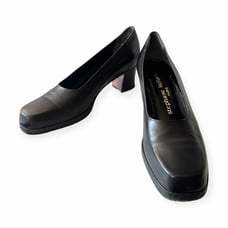 Rare vintage 80/90’s Stephane Kelian Black Leather Heel, Size 7.5