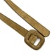Vintage 80s Land's End 398 Beige Calf Suede Leather Slide Belt USA Made L 32