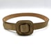 Vintage 80s Land's End 398 Beige Calf Suede Leather Slide Belt USA Made L 32
