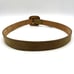 Vintage 80s Land's End 398 Beige Calf Suede Leather Slide Belt USA Made L 32
