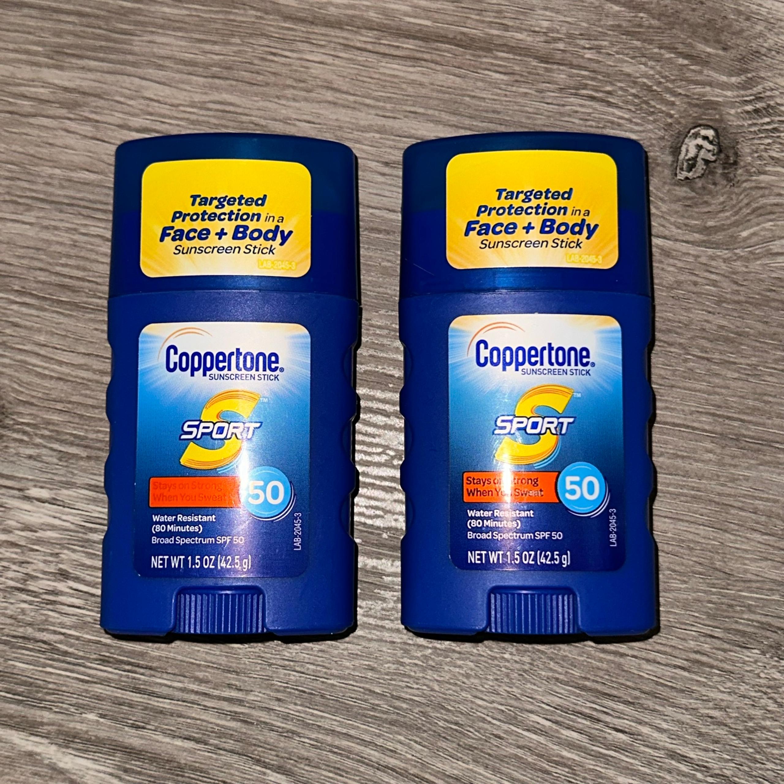 Coppertone sport sunscreen stick spf 50 bundle lot