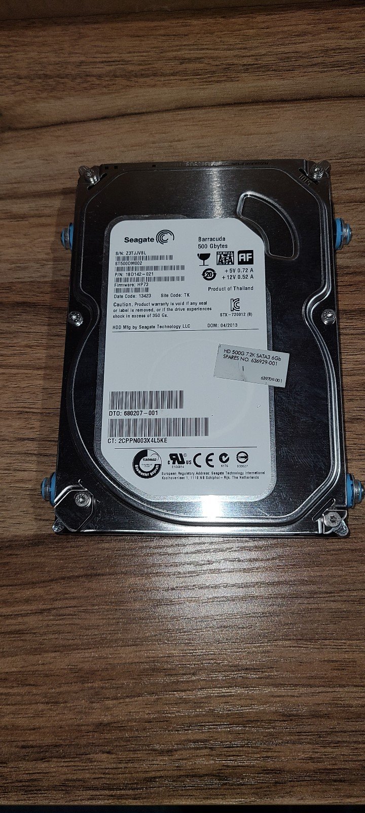 Lot Of 10 Seagate 500GB SATA 3.5 Hard Drives 7200 RPM