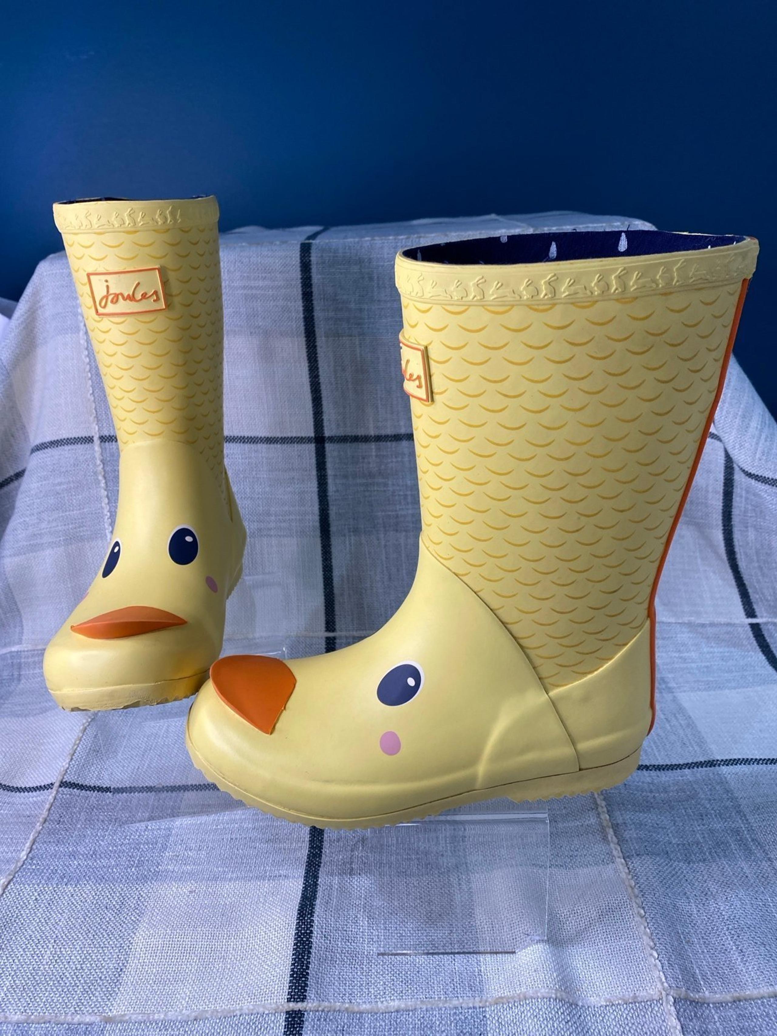 Joules JNR Roll Up Duck Welly Boots - Size 13 Youth