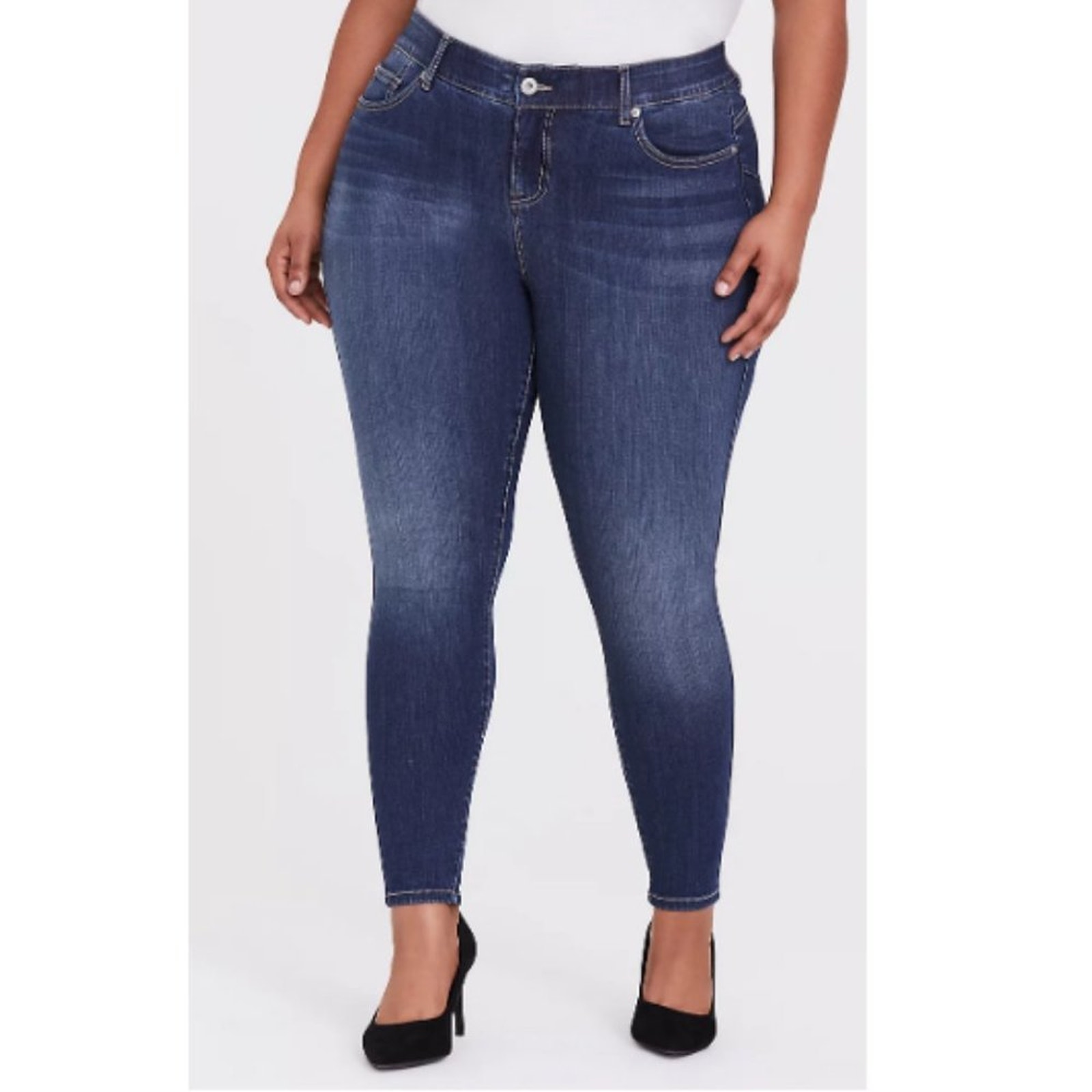 Torrid Women's Bombshell Skinny Premium Stretch Dark Wash Denim Jeans Size 12