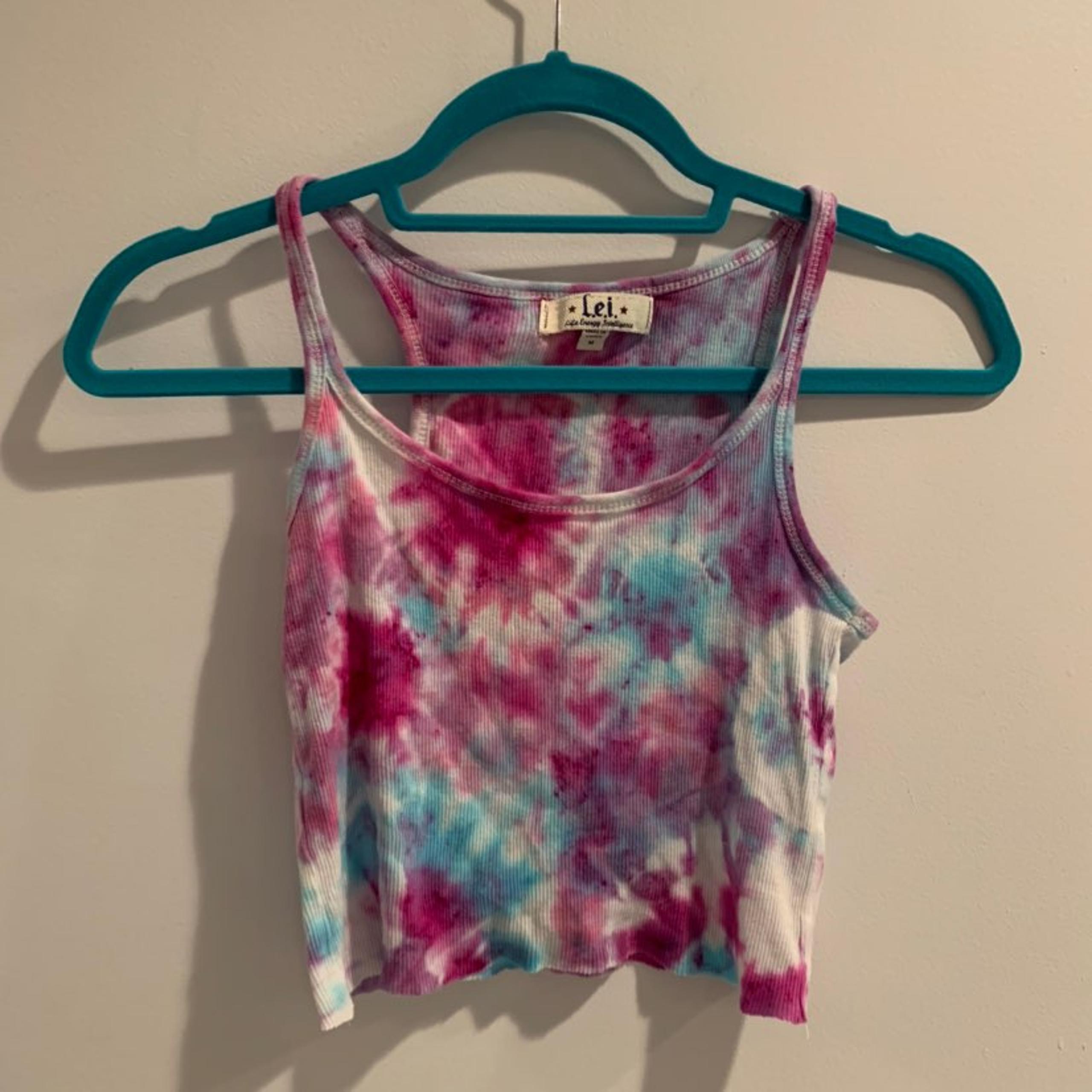 Tie dye cropped tank