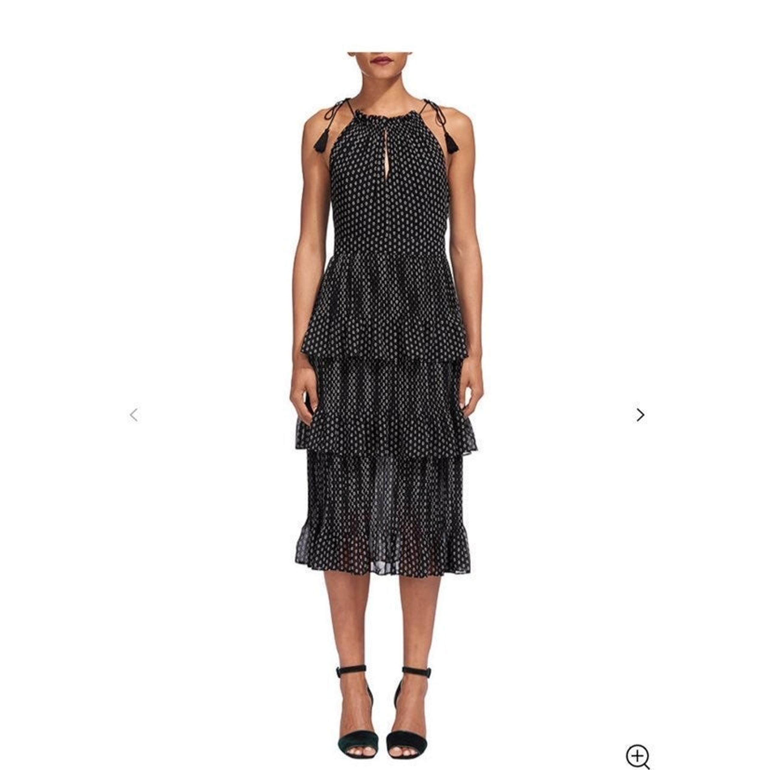 Whistles Imie Amena Print Tiered Dress