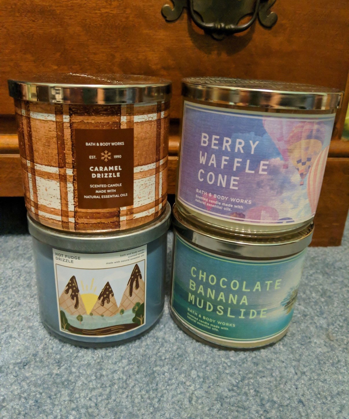 Bath and body works 3 wick candles