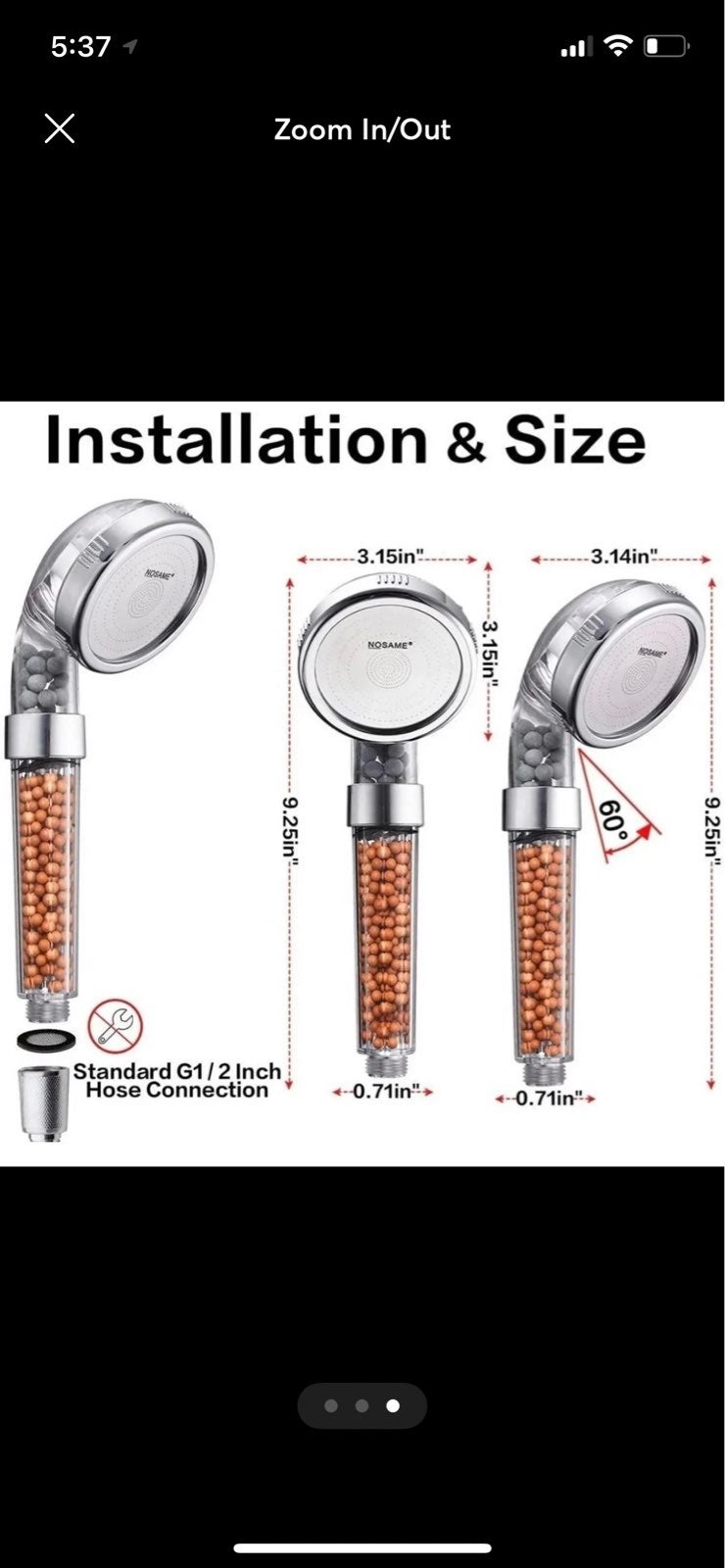 NOSAME Increased water pressure shower head