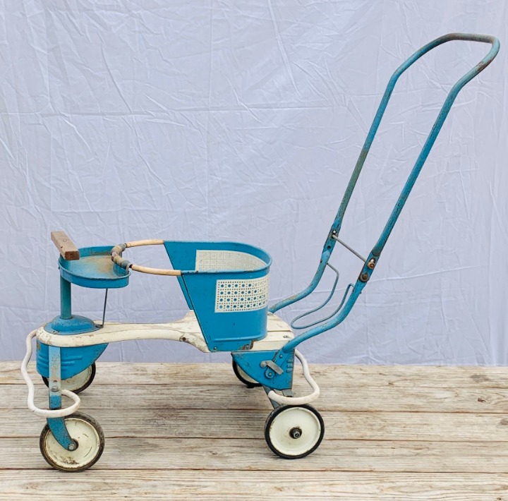 metal baby carriage