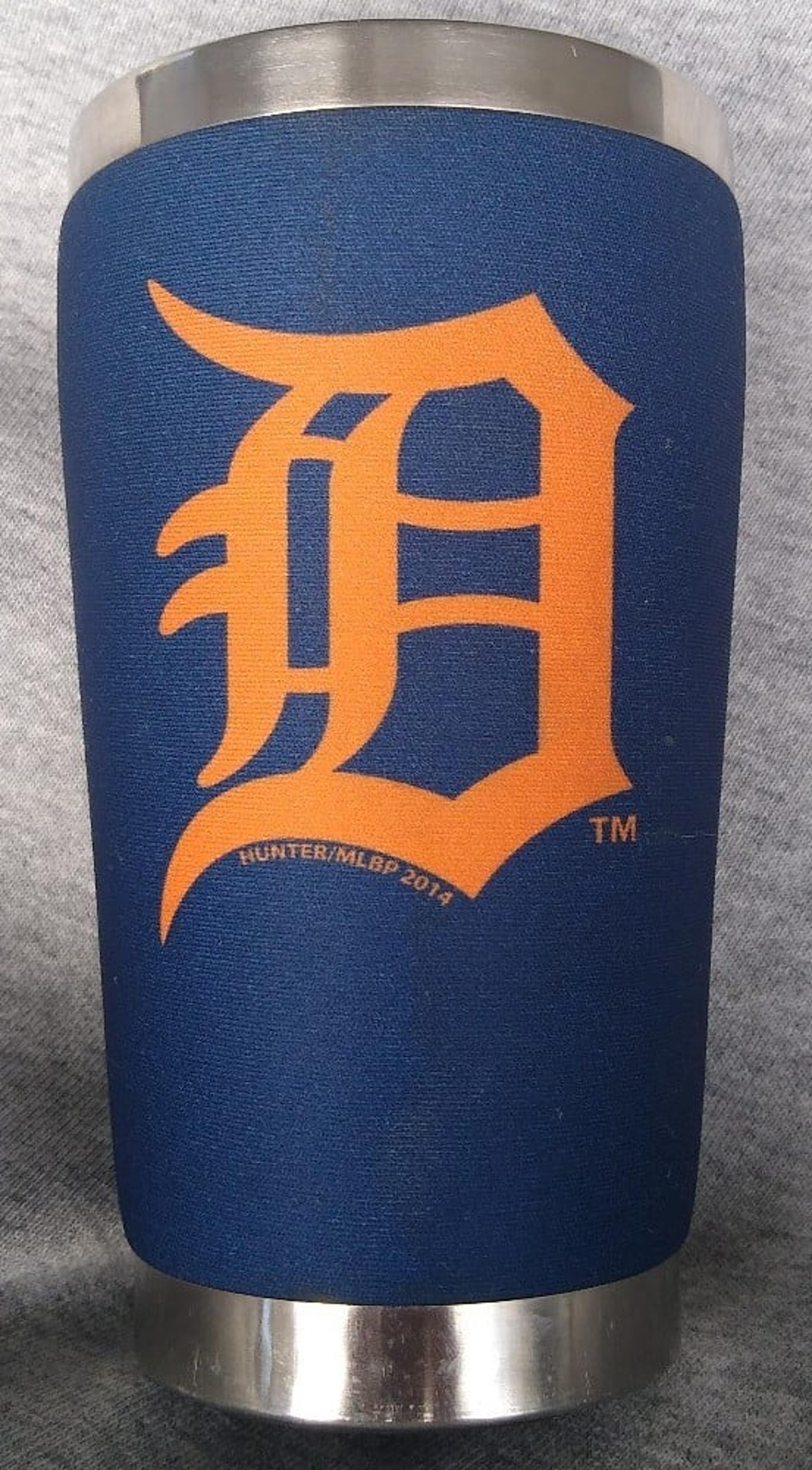 Nice cond Detroit Tigers Mugzie padded foam insulated stainless steel tumbler 16