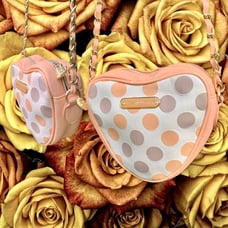 Betsy Johnson heart shaped purse