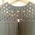 Diane Von Furstenberg Black Long Sleeve Eyelet Yoke Shift Dress Size 8