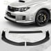 For 2011-2014 Subaru WRX STi CS2-Style JDM Unpainted Black Front Bumper Body Lip