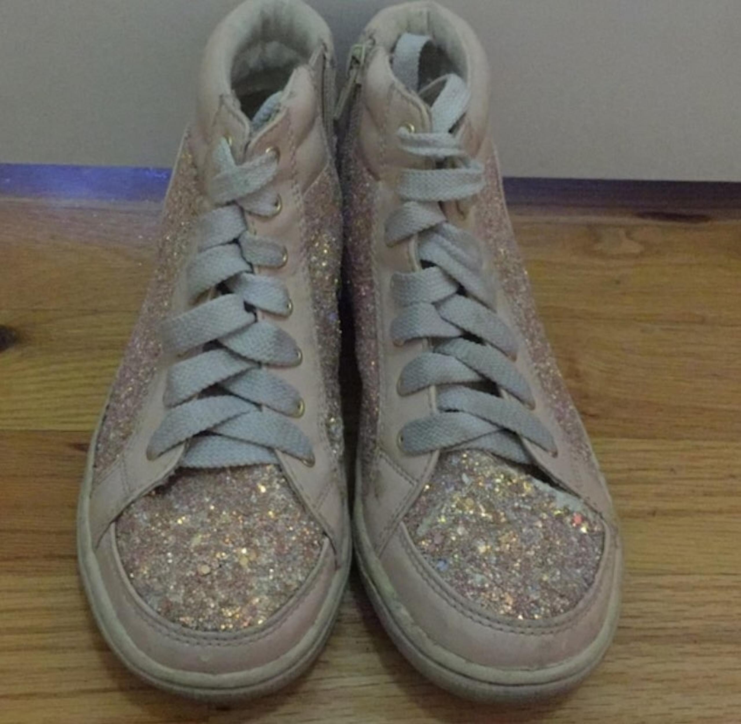 Pink sneakers