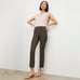 M.M. Lafleur Women's Size M Finley Stretch Ribbed Jardigan Knit Ash Pants