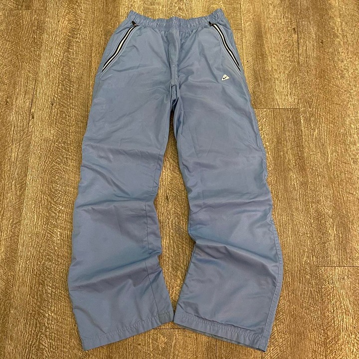 Vintage Y2K 90's Nike Baby Blue Baggy Wide Leg Trackpants
