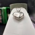 Vintage Sterling Puffy Heart Double Shiny Locket pendant with chain