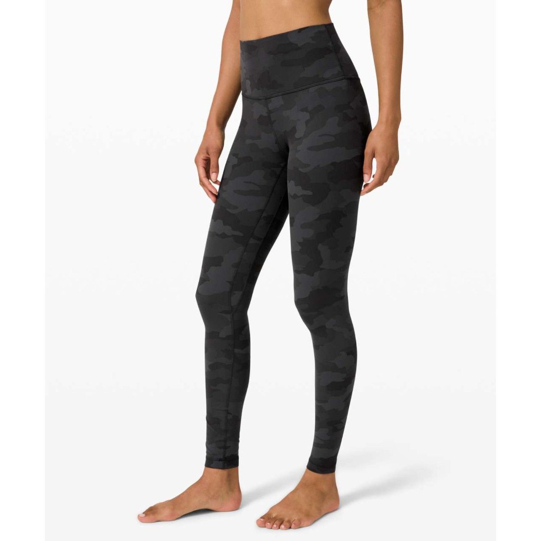 Lululemon Align Pant 28 Size 12 Heritage 365 BLACK Camo Deep Coal Multi NWT