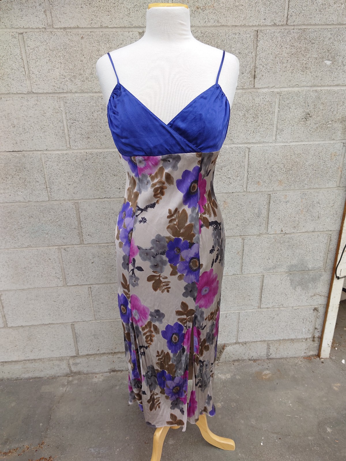 Vintage silk nightgown and robe
