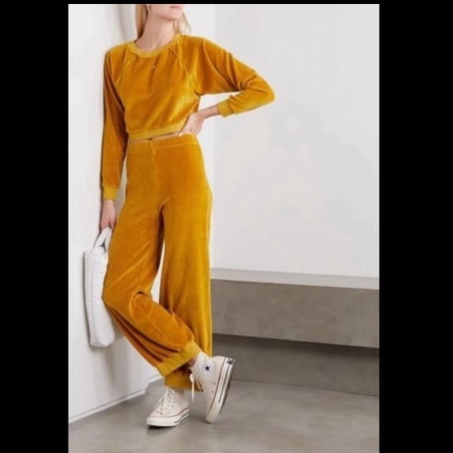 450 Suzie Kondi cropped top high waist harem pockets pants set