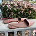 Diane Von Furstenberg Leather Kono Pointed Toe Flats Shoes Size 38 / 8