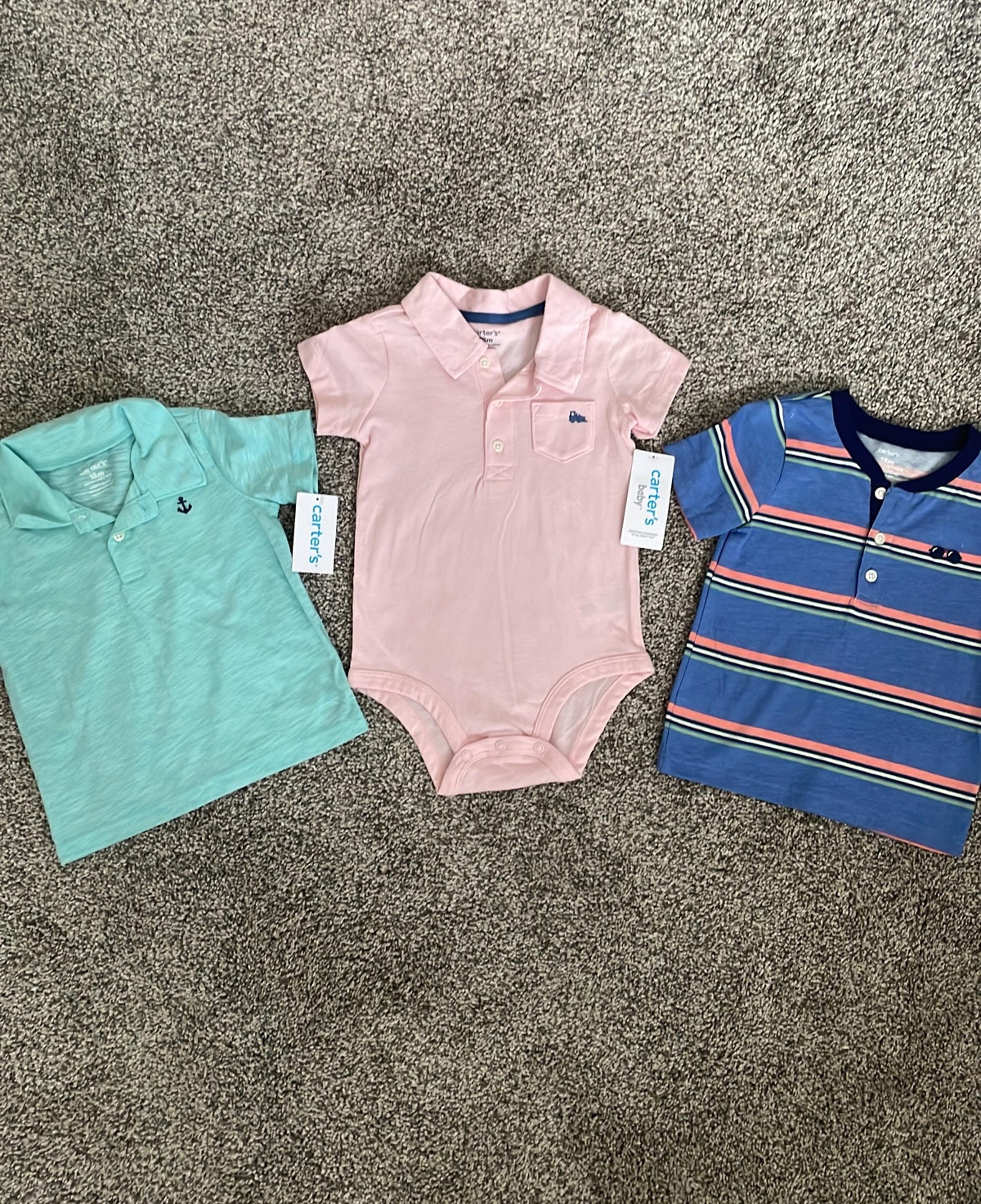 NWT (3) Carters Shirt Bundle (18M)