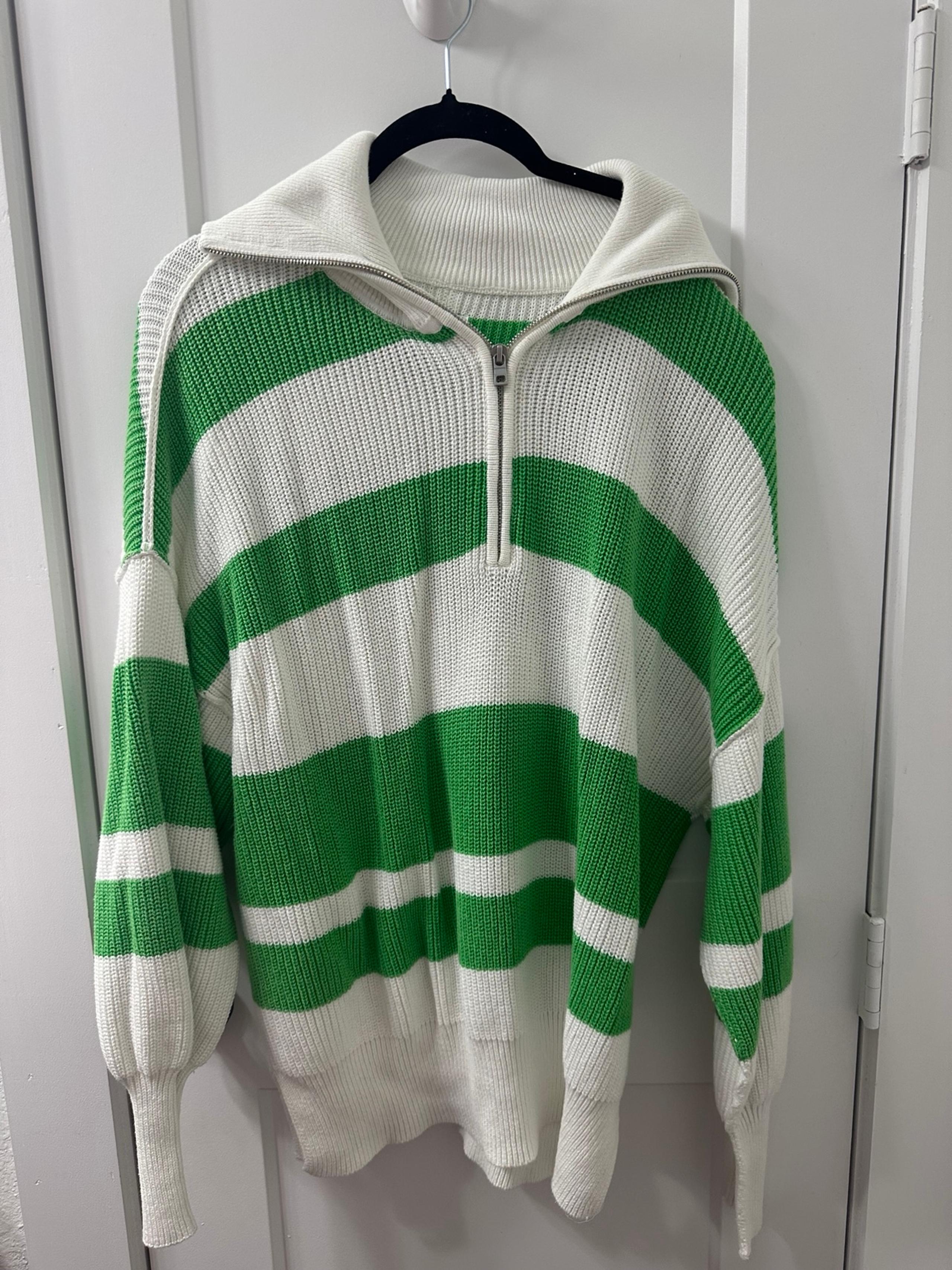 Aerie stripped quarter zip