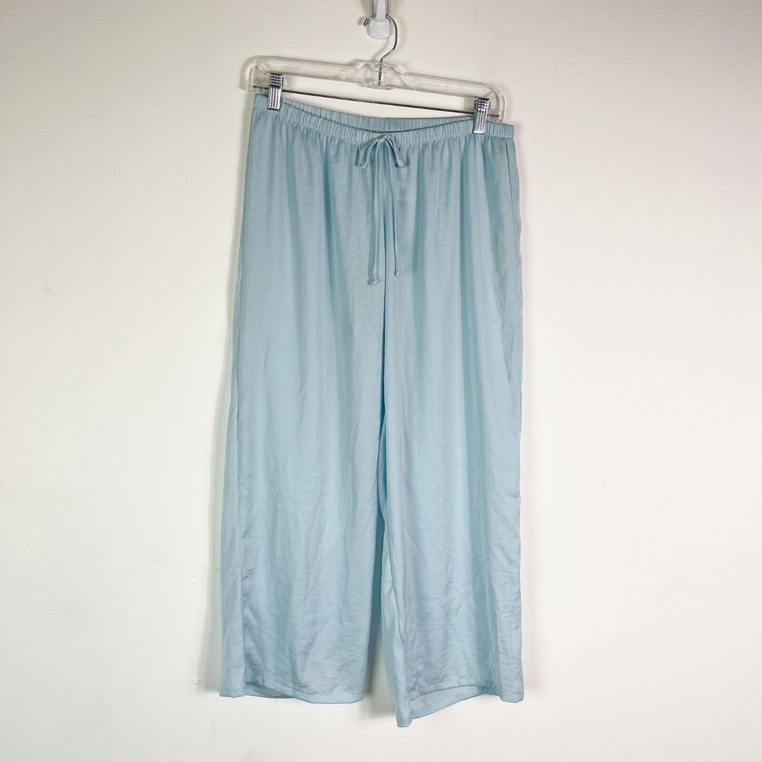 In Bloom by Jonquil NWT Women's Elastic Waist Pajama Pants Aqua Size M