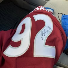 Signed landeskog jersey from the Colorad