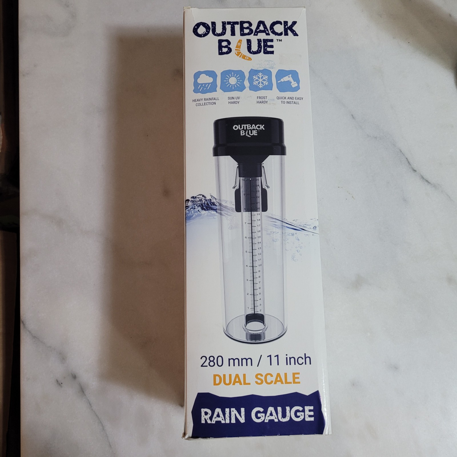 Professional Rain Gauge - 11 High Capacity Precipitation Measure Tool