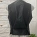 Calvin Klein Men's Formal Tuxedo Business Suit Vest Four Button Silver Black L
