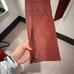 Theory - Burgundy Piped Leather Skinny Pants size0
