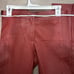 Theory - Burgundy Piped Leather Skinny Pants size0