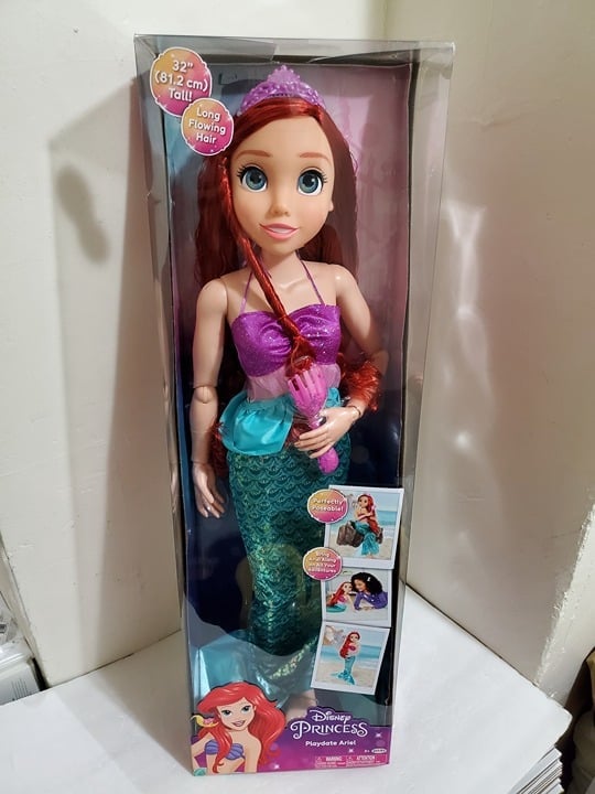 Disney Little Mermaid Princess 32 Poseable My Size Doll ARIEL