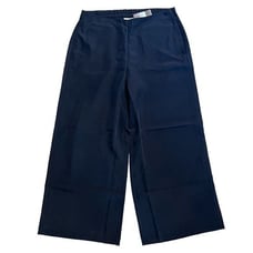 J. Jill 218731 Navy Wide Leg Modal Elastic Waist Cropped Pants Size‎ Small NWT
